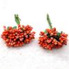 12 STK/Parti Kunstig Blomst Små Bær Pollenbærer Stilk av Ståltråd/Bryllupsblader DIY Krans Roser Kunstig Blomst