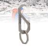 Ti Alloy Keychain Clip Dual Gate Quick Release EDC Key Ring Holder Organizer for Men Women