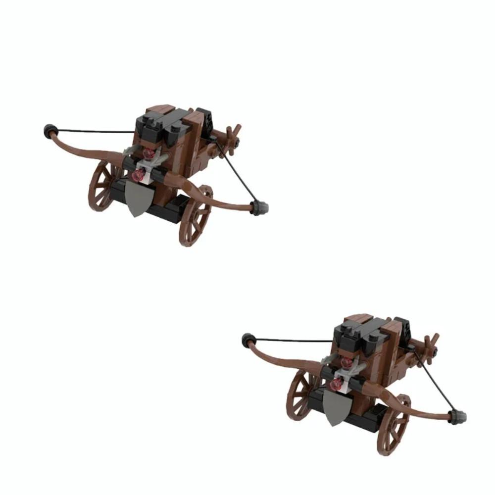 Medieval Castle Siege Weapons Building Blocks Siege Engine Cannon Car  Catapult Crossbow MOC Assembly Bricks Toys
