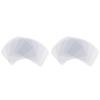 5/10Pcs Transparent Plastic Soft Spatula Cake Cream Scraper Fondant Pastry Plain Smooth Jagged Edge Spatula Cutter Baking Tool