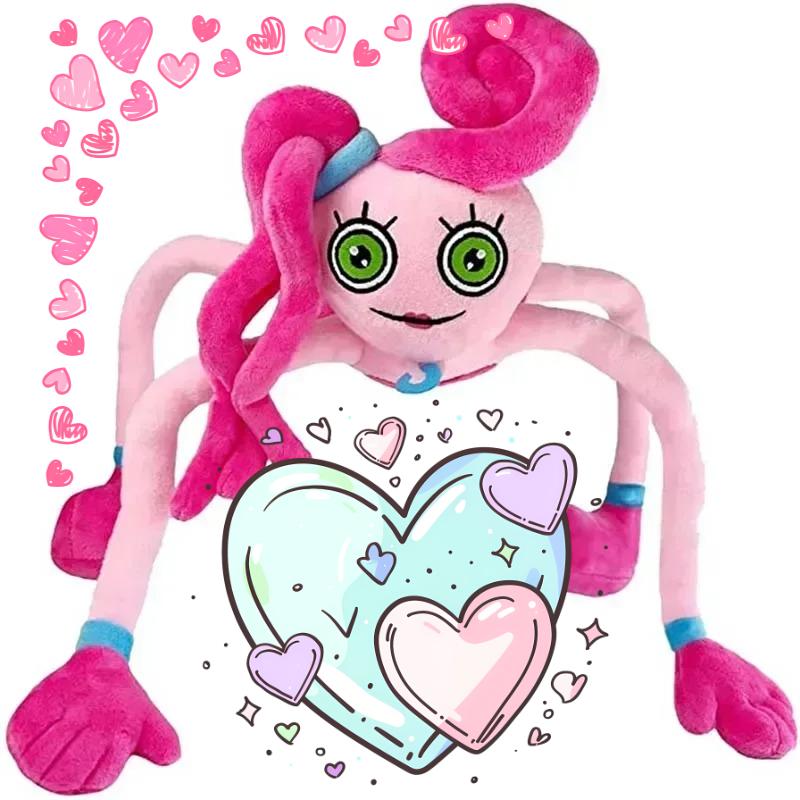 POPPY PLAYTIME ורוד אמא רגליים ארוכות צעצוע קטיפה משחק אימה בובה ממולאת מתנה למסיבת חג