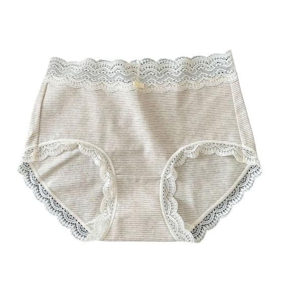Cotton Underwear for Women Soft Breathable Cheeky Bikini Panties Ladies Sexy Lace Mid Rise
