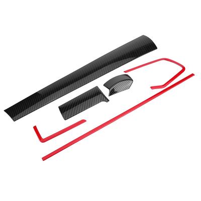 6Pcs Car Console Center Dashboard Cover Trim Decorative Stickers for Civic 10th 16?18