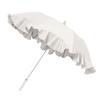 Moonbat En Folding Sun and Rain Premium Light Heat and UV Flared Beige [Lanvin Bleu] Women's Parasol, Protection, Blocking, Protection, Ruffle,