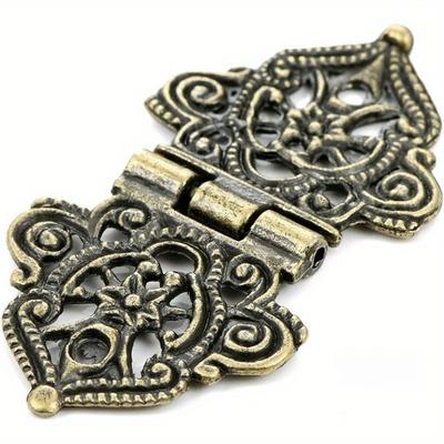 10 sztuk Starożytny Brąz Vintage Styl 10 sztuk Metalowe Dekoracyjne Zawiasy - do Drewnianych Pudełek, Szafek, Pudełek na Prezenty, Skrzynek Narzędziowych