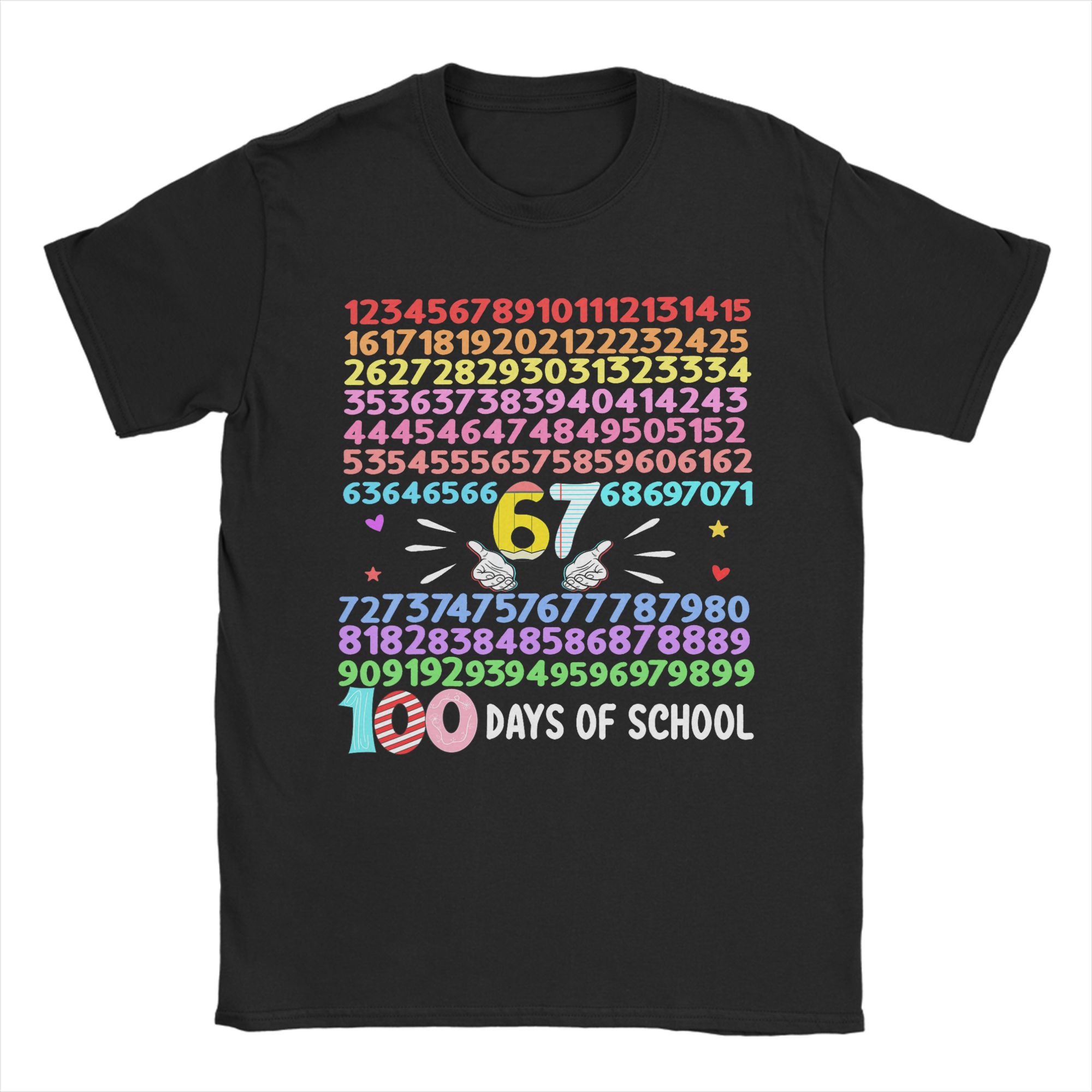 

I Survived 100 Days of School 67 Italian Brainrot TShirt for Unisex Vintage Pure Cotton Tee Shirt O Neck Short Sleeve T Shirts 4XL