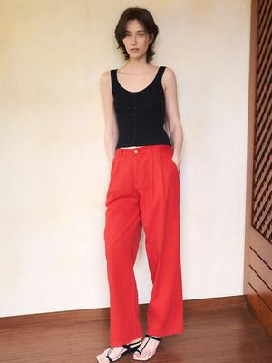 ANGELO BIANCO Ive Two-Tuck Pants_2Color