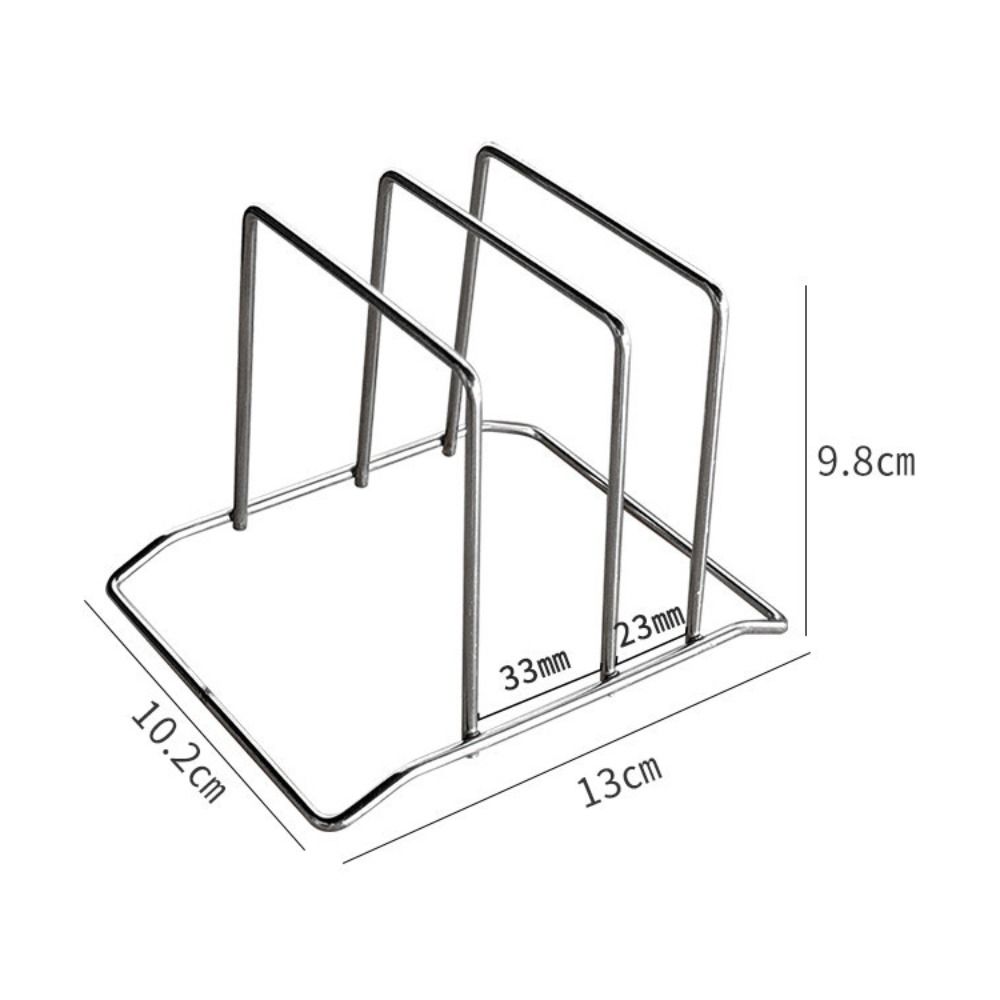 Space Saving Cutting Board Storage Rack Non-Slip Pot Pan Lid Holder  Kitchen Storage