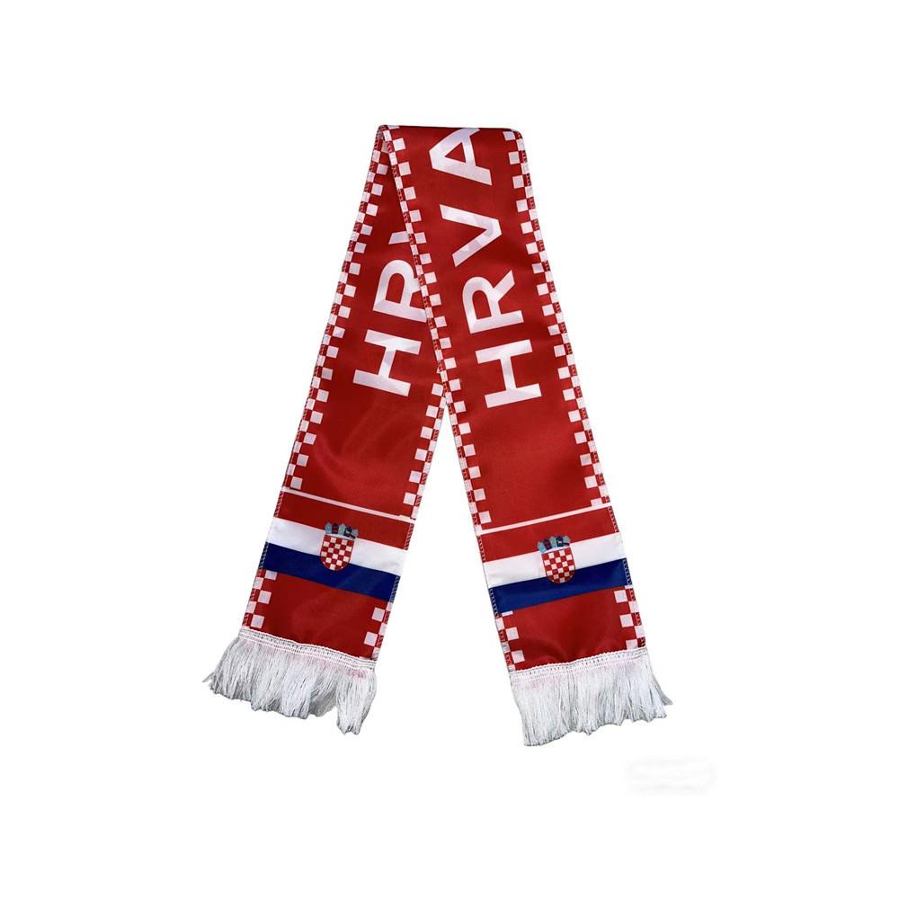 2026 World Cup Scarf Fan Scarf Polyester Neck Warmer Flag Soccer Stadium Team Support Tassel Less