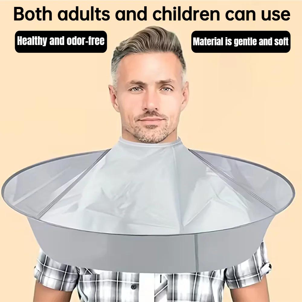 Hair Cutting Cape - Haircut Cape Umbrella Waterproof Hair Cloak Barber Cape Foldable Hairdressing Umbrella Cape Apron.