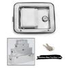 Toolbox Lock Stainless Steel Door Trailer Latches Handle Welds Screw Paddles Key