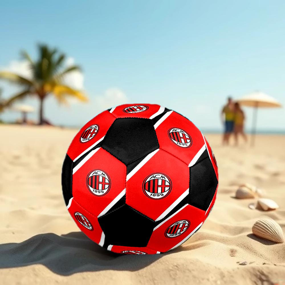 Pallone da Calcio AC Milan Tema Taglia 5, Adatto Sia per Partite Indoor che Outdoor, un Regalo Adatto a Tutti.