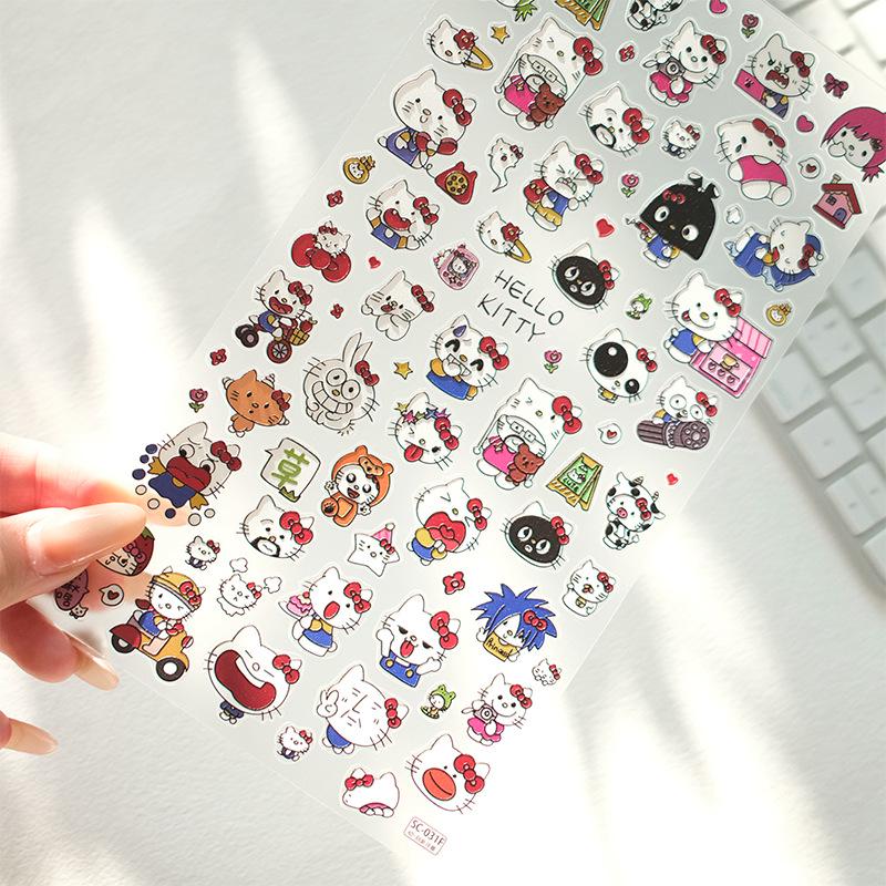 Sky Original Extra-Large Abstract Kitty Stickers for Cute DIY Phone Decoration