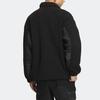 Adidas Originals Trefoil FW22 Men’s Sherpa Fleece Patchwork Sports Jacket, Black
