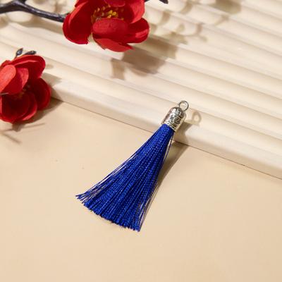 6cm Small Silver Cap Tassel Metal Weight Charm Hanfu Accessory Handmade DIY Clothing Decoration Pendant Bookmark Tassel