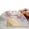Chinese Traditional Painting Style Plum Blossom Bamboo Folding Hand Fan Gift