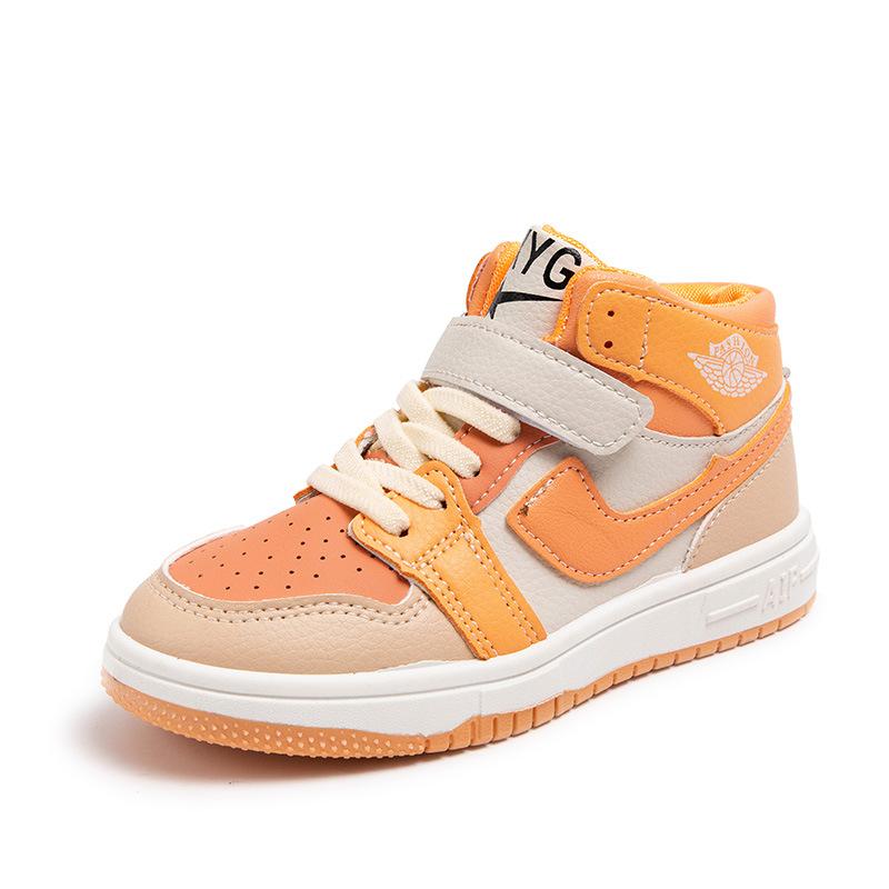 

Детские кожаные красивые низкие кроссовки одного цвета, модные однотонные баскетбольные кроссовки с мягкой подошвой для мальчиков, кроссовки на липучке для девочек 26