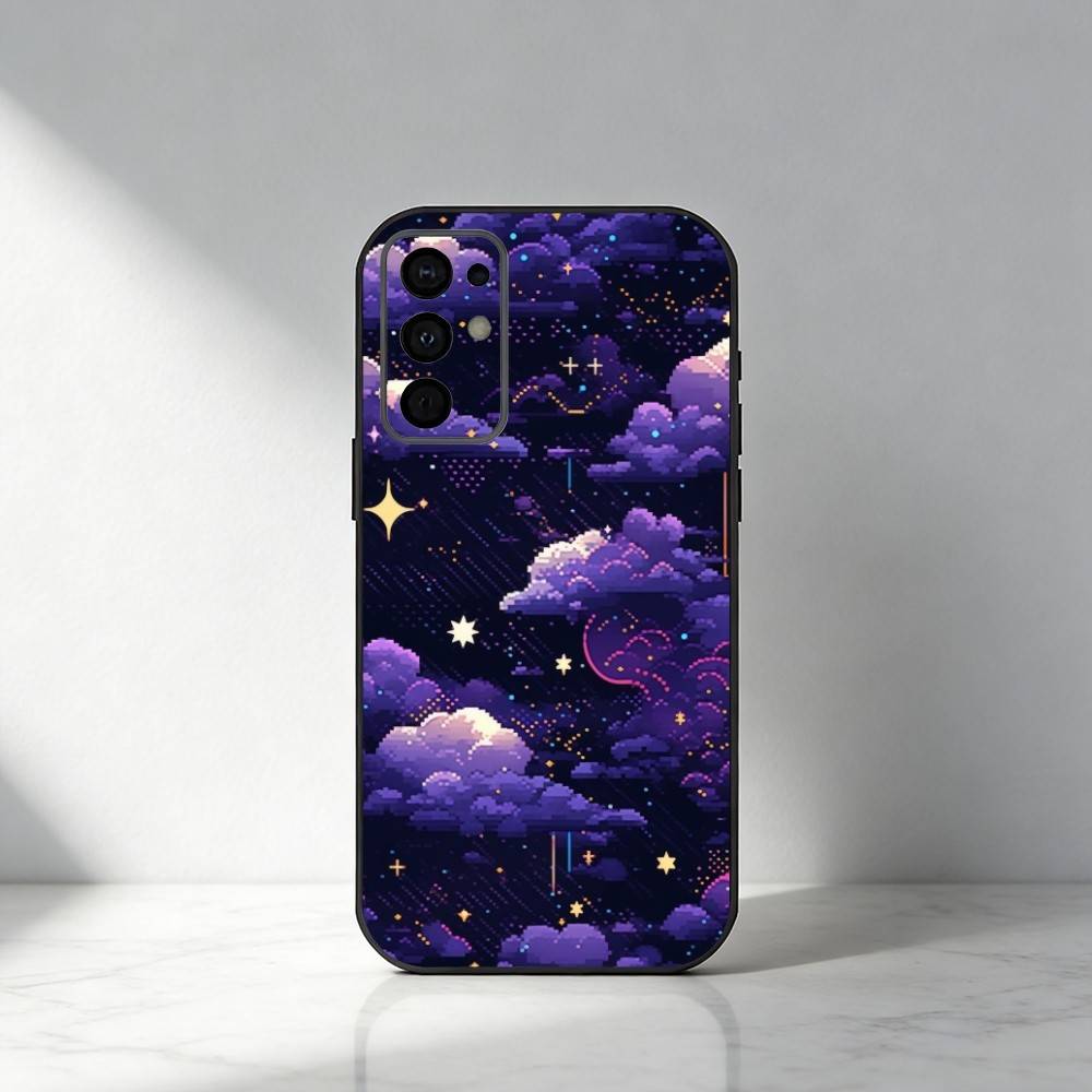 

Pixel Style HD Printed Phone Case For Samsung S25,S24,S21,S22,S23,S20,Ultra,S26,Plus,Fe,Note,5G Black Cover Samsung S21lite