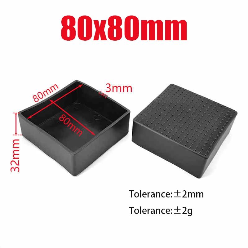 Black PVC Furniture Table Foot Tip Chairs Legs Pad Protector Cover Square/Round Caps Pipe Plug Lid Tube Hole Protection End Cap