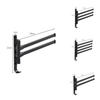 Plastic Wall Mount Hook With Rotatable Towel Rod For Bathroom Balcony And Living Space