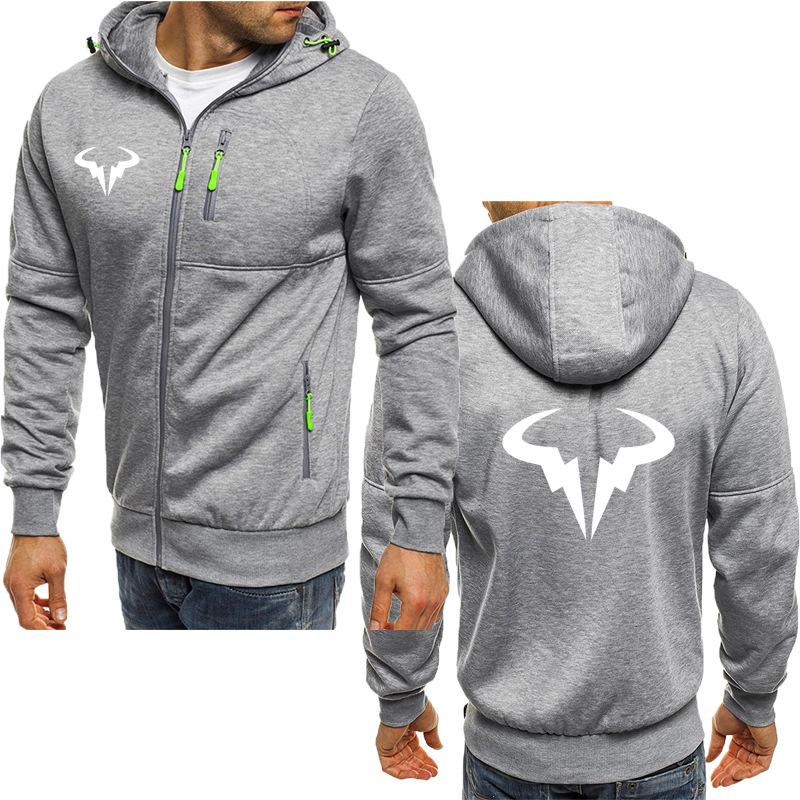 

Модная мужская толстовка с капюшоном с принтом Рафаэля Надаля, удобная толстовка с капюшоном XXXL