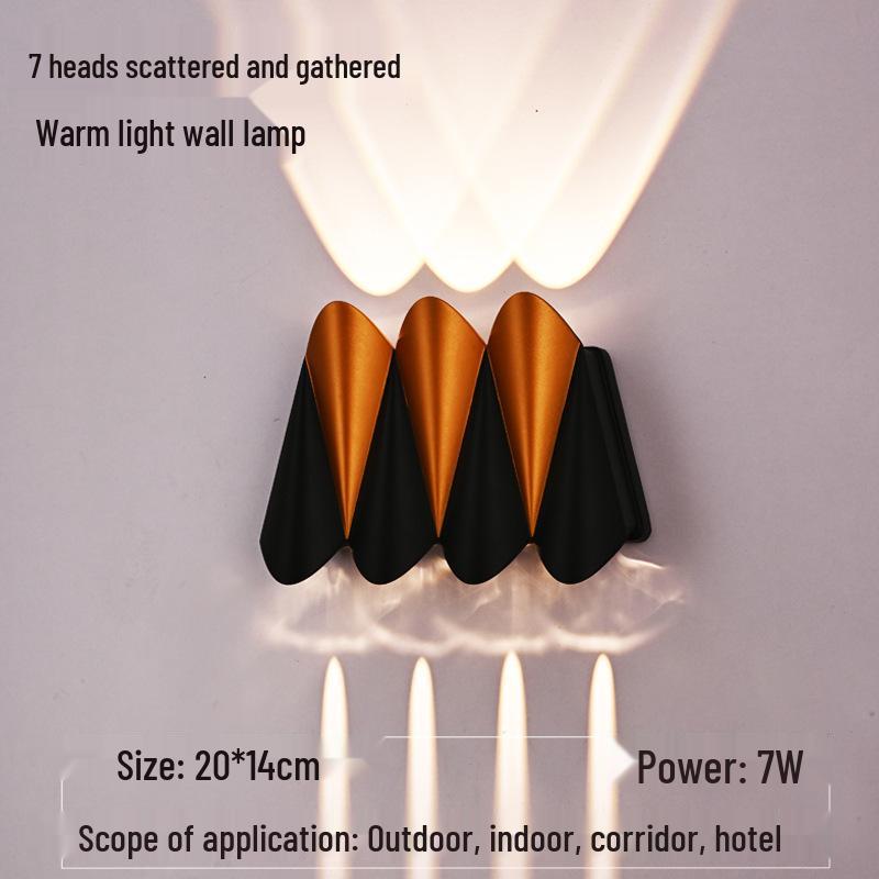 Airplane Series Outdoor Minimalist Wall Light for Villa, Courtyard, Balcony, Corridor, Aisle, or Stairway