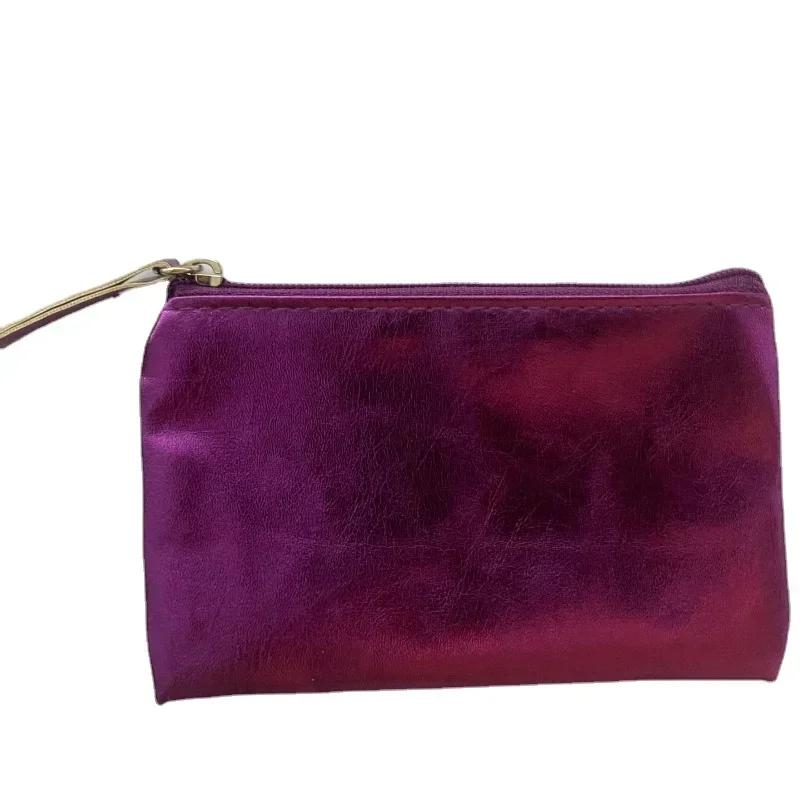 Fashion PU Leather Mini Zipper Storage Bag Multifunctional Portable Coin Key Organizer Card Holder Gold Silver Coin Purse Wallet