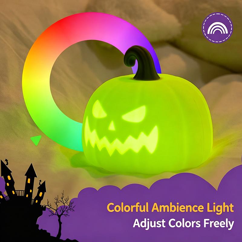 Halloween Pumpkin Lanterns, Rechargeable Touch-and-light Night Lights, Festive Decoration Items, Perfect Gift