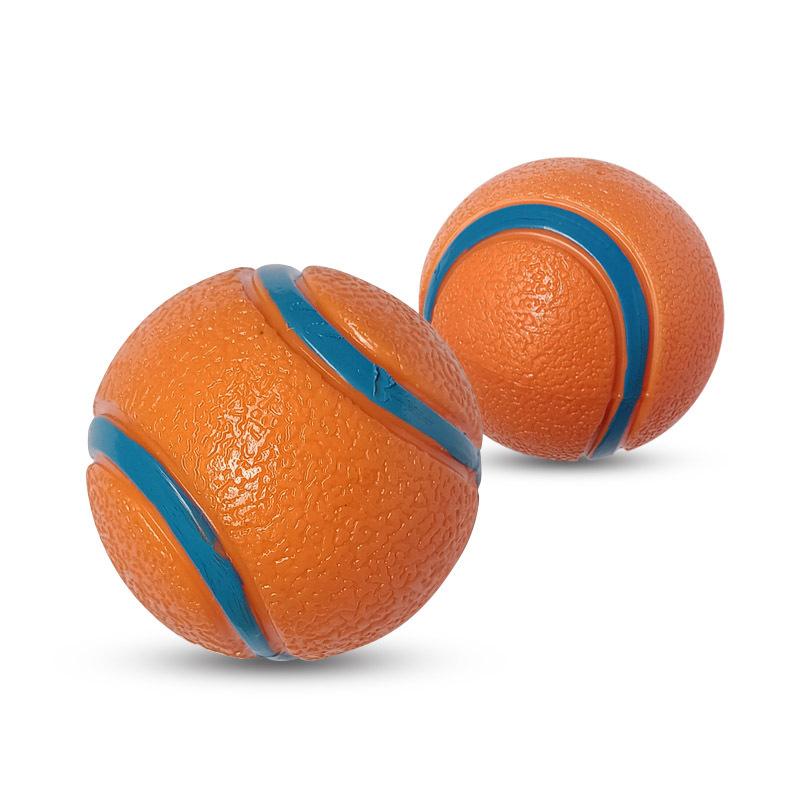Dog toy spherical elastic bite can not be rotten sound self-hi to relieve boredom and bite-resistant tennis ball grinding teeth dog training
