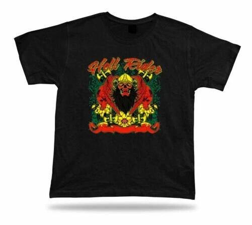 Idea Hell Rider Viking Skull Hardcore Axe Birthday Gift T-Shirt M