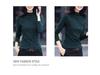 Threaded Fleece: Stylish Korean-Style Slimming Base Layer Top with Half-High Collar for Autumn/Winter