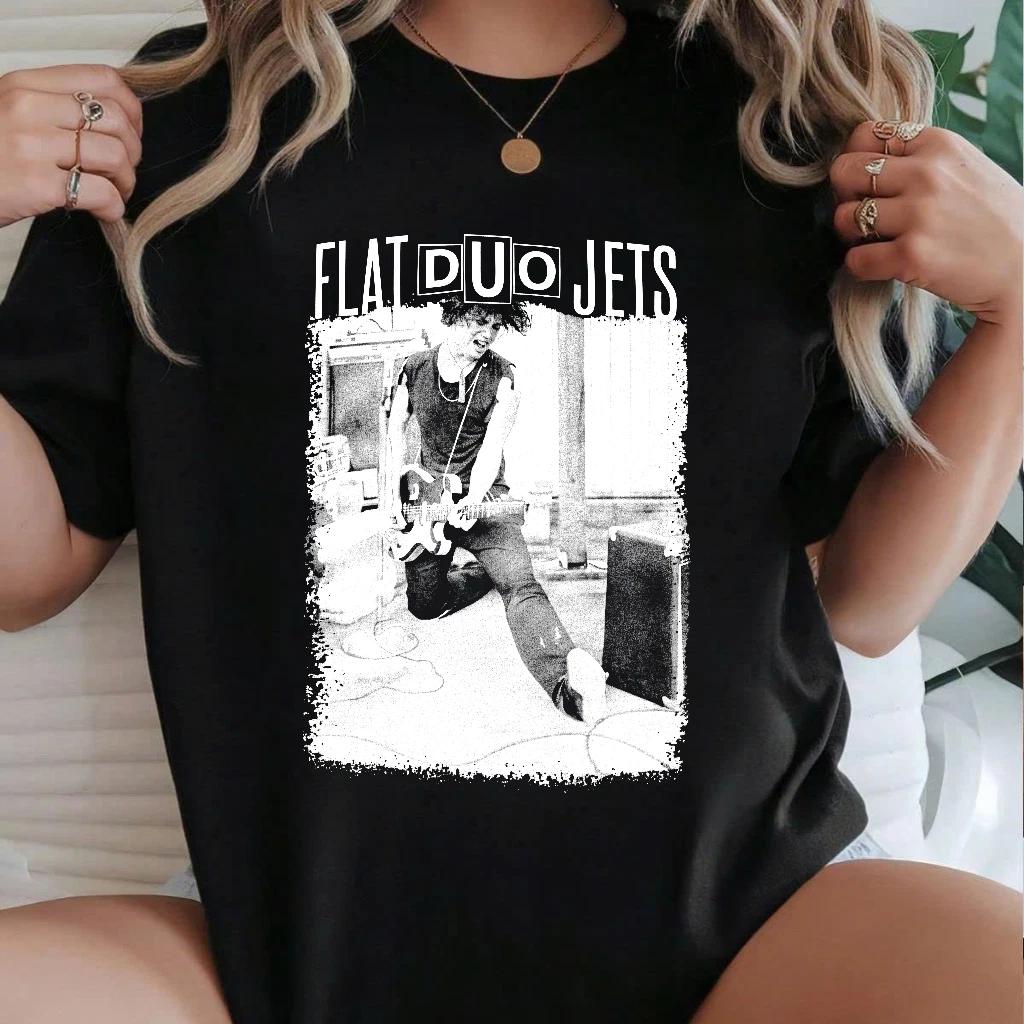 FLAT DUO JETS Band T-Shirt, Unisex Music Fan Gift, Rock Band Tee XL
