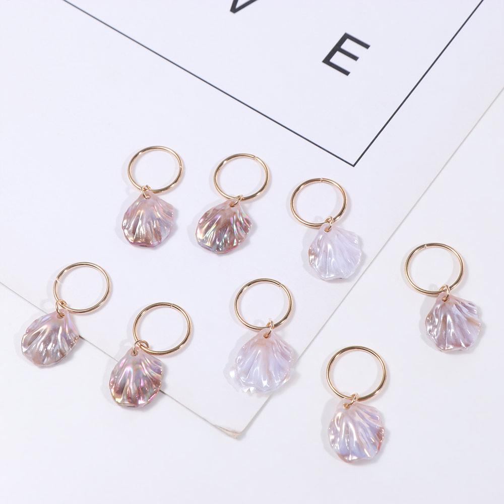 20pcs Hair Braiding Shell Hair Rings Set Metal Cuff Clips Hair Braid Tubes Dreadlocks Beads  Women