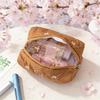 Women'S Cute Bow Quilted Makeup Bag Case Portable Travel Brush Wash Toiletry Bag For Women Cosmetic Organizer Pouch