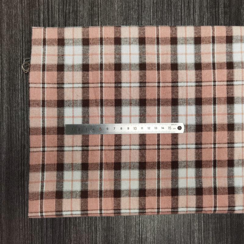 Nueva llegada: Tejido de Algodón Cepillado a Cuadros para Ropa Infantil y de Mujer - Tejido de Franela Jacquard Teñido en Hilo de Poliéster-Algodón.