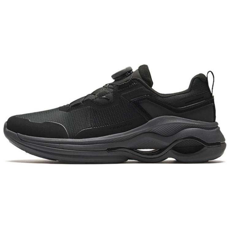 Anta Comfortable Shock Absorbing Non-Slip Wear-Resistant Breathable Lightweight Low-Top Running Shoes Men sneaker Black 112347720-2