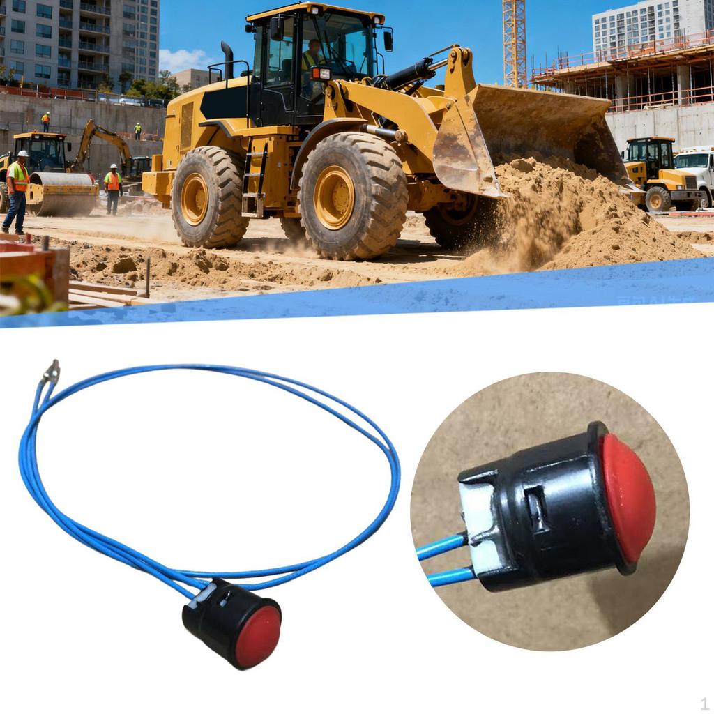 Excavators Joystick Push Button Installation Replacement Assembly with Cable Loader Handle