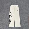 Trendy Devil's Island Hooded Sweatshirt and Pants Set for Men and Women - Casual, Loose-Fit, Fashion-Print Letter Design.