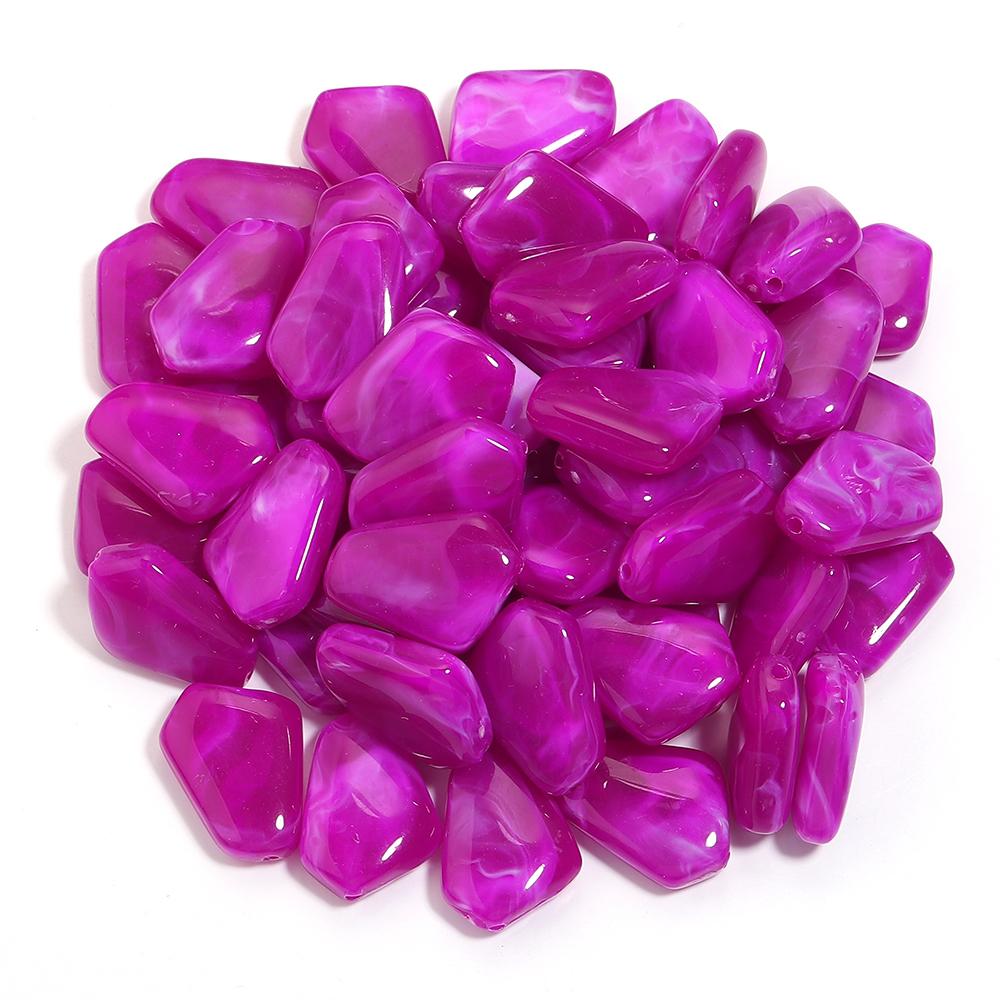 20pcs 25x18mm Irregular Acrylic Beads Colorful Cloud Loose Spacer Beads For DIY Jewelry Making Bracelets Necklace Accessories
