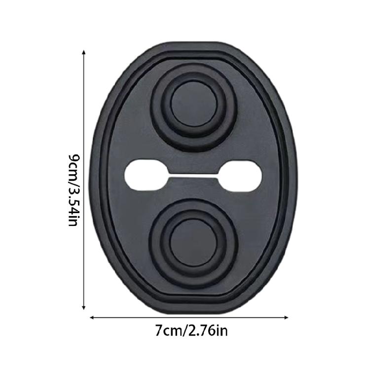 Pack of 4  Car Door Lock Silicone Pads Cushion Shock Minimize Sound Block Moisture Easy Installation for Automobiles