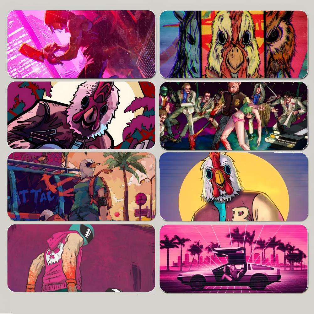 Hotline MMiami Mouse Pad Large Gaming Mousepad With Thick Stitched Edge NonSlip Desk Mat