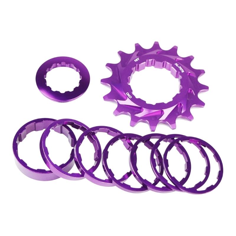 16 fogas egysebességes fogaskerék Mountain Bike-hoz erős szerkezetű átalakítókészlet Könnyen felszerelhető