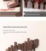 Creative Wooden Wall-Mounted Piano Key Coat Rack with Entrance Hooks