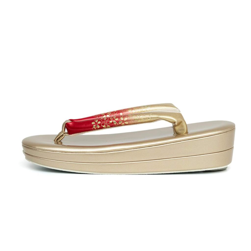 KYOETSU Zori und Taschen-Set für Zori mit japanischem Set und Typ Coming-of-Age-Zeremonien, 2-lagiger Stoff, 2-teilig (Zori Tasche), B, Damen (F, 46)