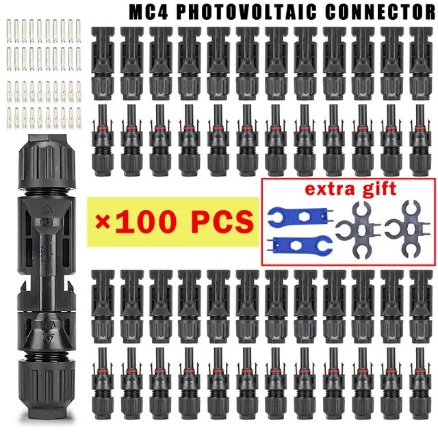 400/200/100/40/20/10 Pcs 1000V 30A Solar Connector Kit Connectors for Solor Panel