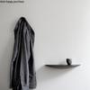 Wooden Wall Shelf Semicircle Solid Wood Wall Hanging Storage Rack Home Living Room Decoration Organizer White Wax Wood Shelf