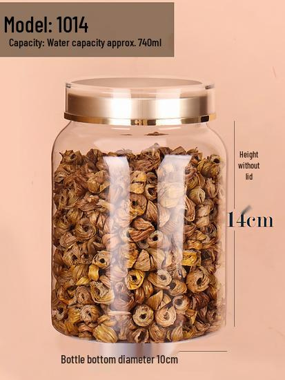 Food-Grade PET Plastic Sealed Jar for Supplement Powders - Moisture-Proof Storage Bottle