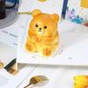 1Pcs Bear Simulation Decompression Pinch Music Student Opening Gift Bear Simulation Bread Slow Rebound Pinch.