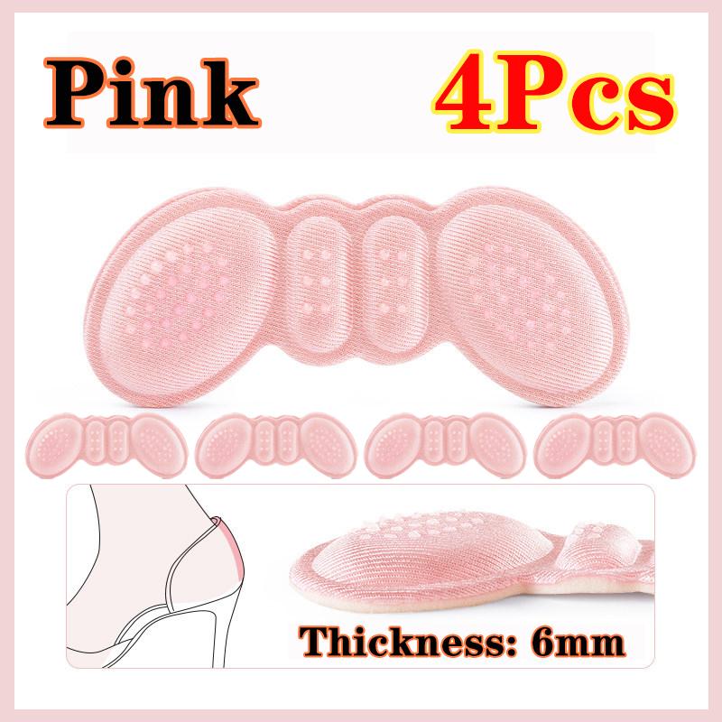 4pcs 3/6mm High Heel Pad Women Insoles Pain Relief Foot Care Insert Adjust Size Adhesive Heels Pads Liner Grip Protector Sticker