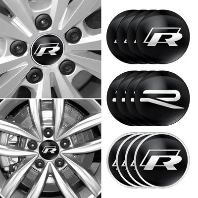 Voor VW Volkswagen Jetta MK5 Golf 4 stuks 56mm 60mm 65mm Auto Wielnaafdop Sticker Accessoires Voor Volkswagen Tiguan Bora POL